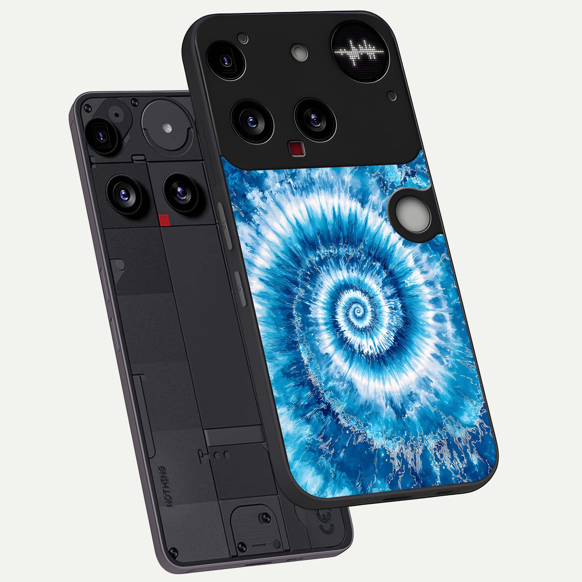  Blue Galaxy Wave phone case For Nothing Phone 3 showing premium glass back cover with detailed artwork