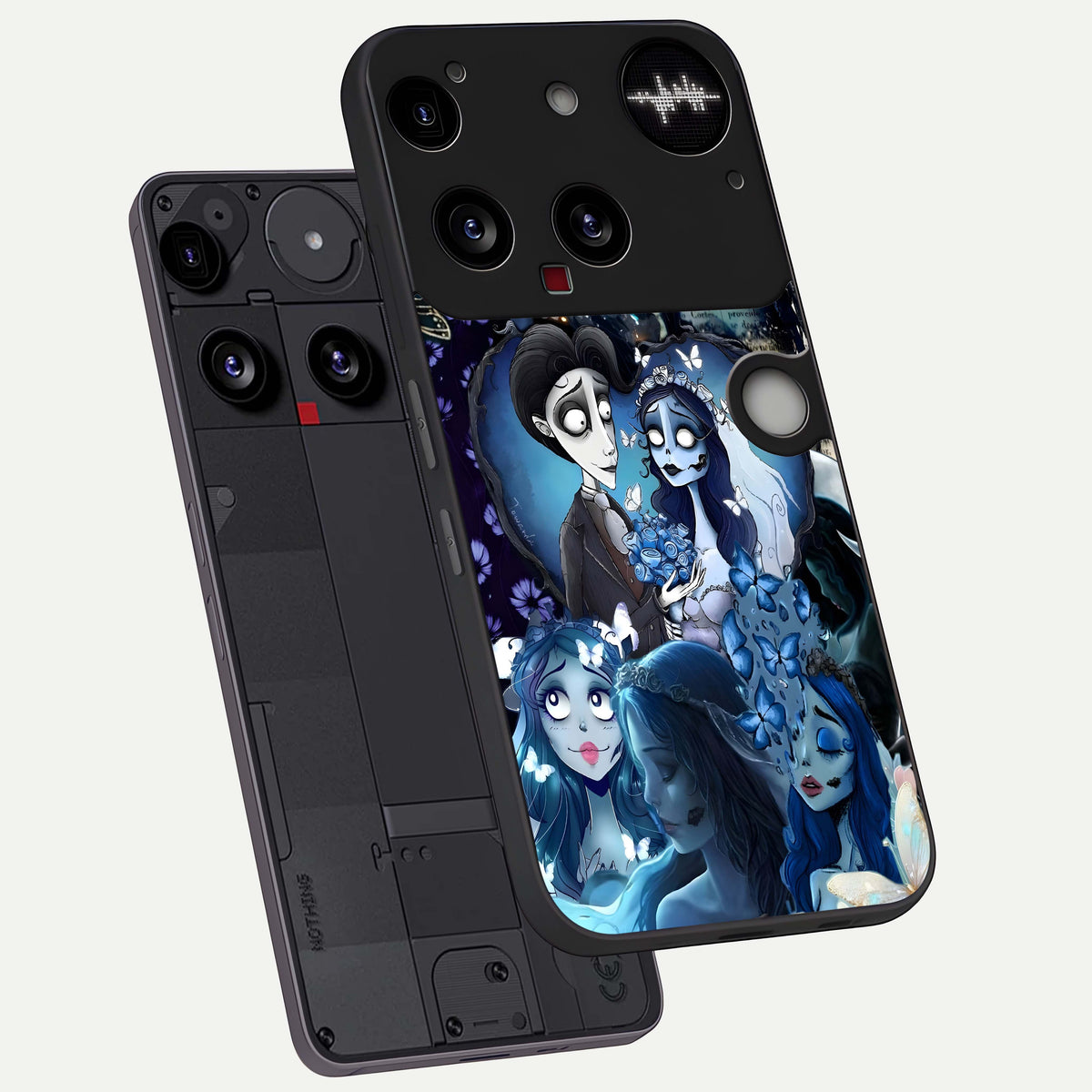  Butterfly Ghost Soul phone case For Nothing Phone 3 showing premium glass back cover with detailed artwork