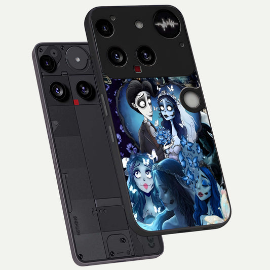  Butterfly Ghost Soul phone case For Nothing Phone 3 showing premium glass back cover with detailed artwork