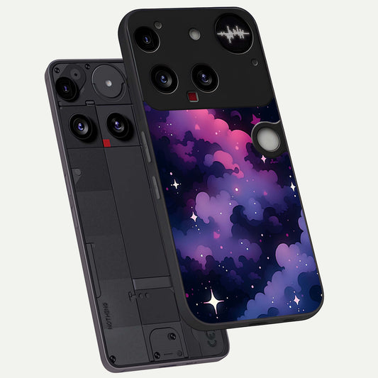  Celestial Moon Magic phone case For Nothing Phone 3 showing premium glass back cover with detailed artwork