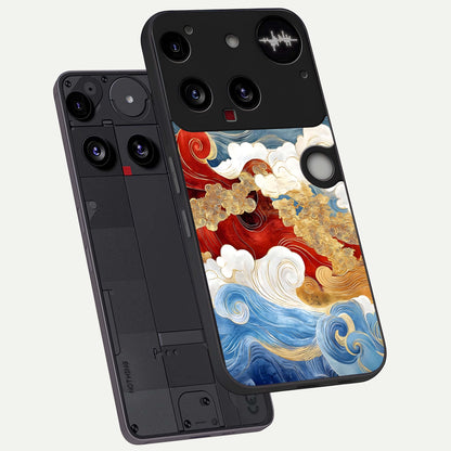  Colorful Eye phone case For Nothing Phone 3 showing premium glass back cover with detailed artwork
