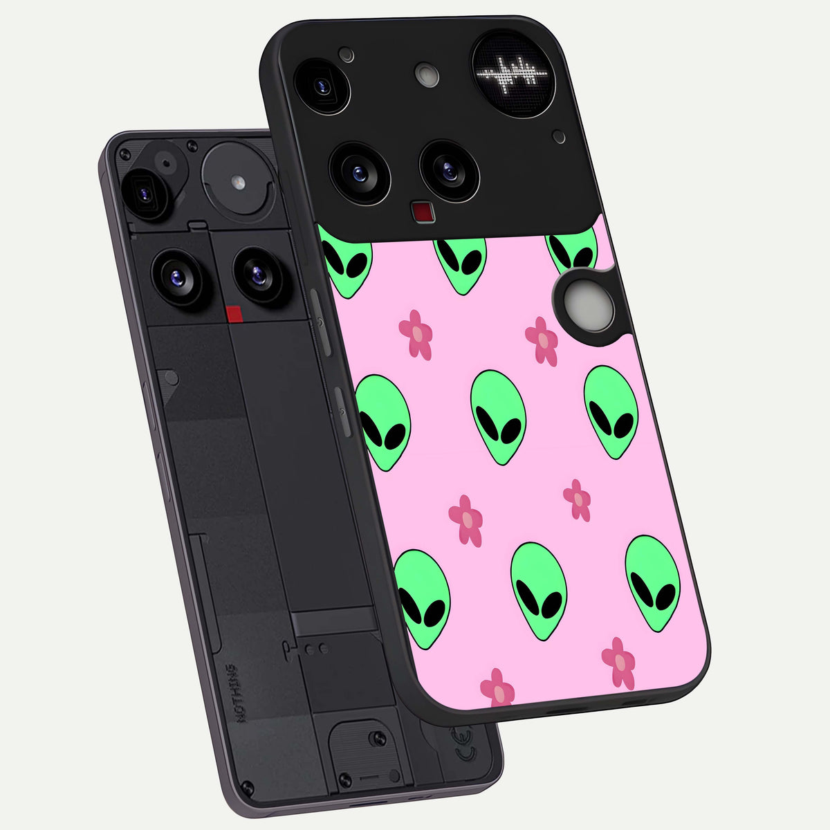  Cosmic Cute Crush phone case For Nothing Phone 3 showing premium glass back cover with detailed artwork