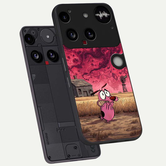  Courage Under Sky phone case For Nothing Phone 3 showing premium glass back cover with detailed artwork