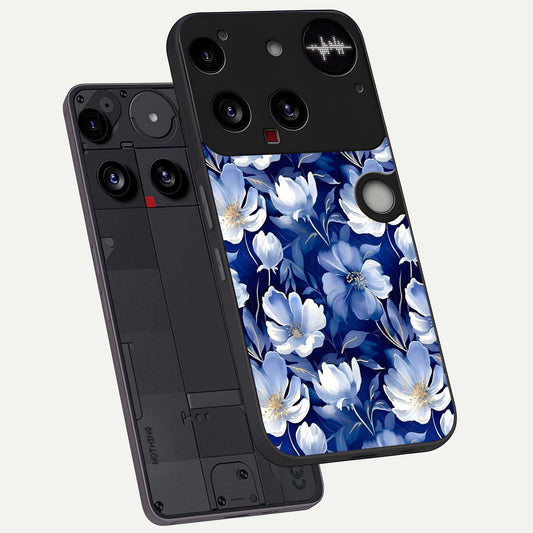  Cute Floral Patterns phone case For Nothing Phone 3 showing premium glass back cover with detailed artwork