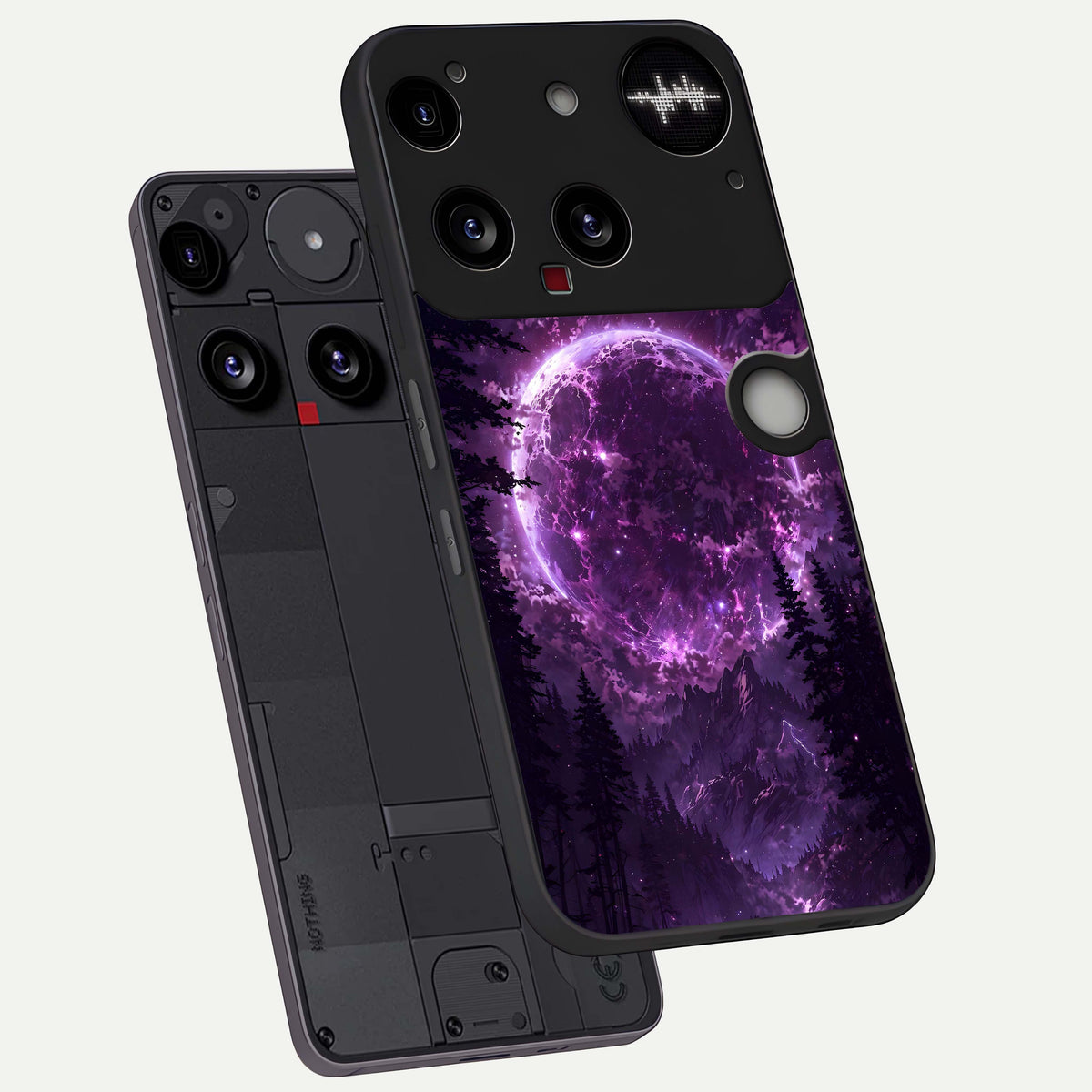  Eternal Cosmic Drive phone case For Nothing Phone 3 showing premium glass back cover with detailed artwork