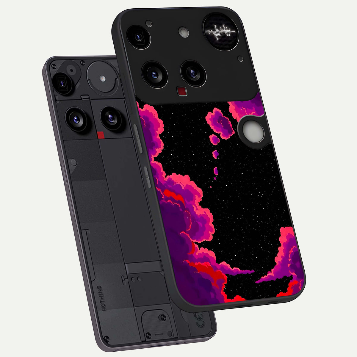  Galaxy Dream Frame phone case For Nothing Phone 3 showing premium glass back cover with detailed artwork