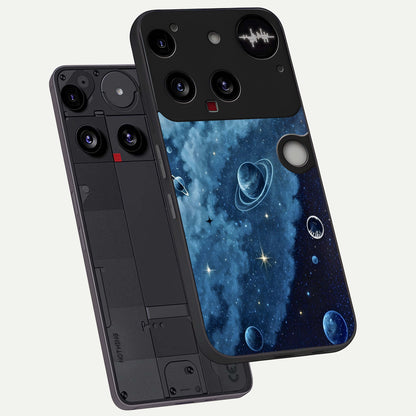  Galaxy Dream Space phone case For Nothing Phone 3 showing premium glass back cover with detailed artwork