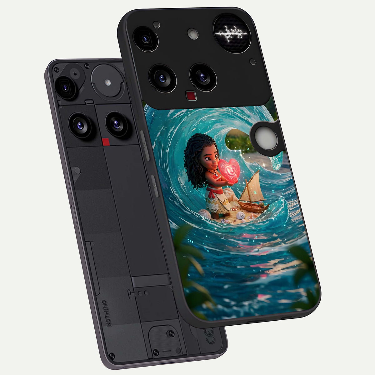  Heart of Ocean phone case For Nothing Phone 3 showing premium glass back cover with detailed artwork