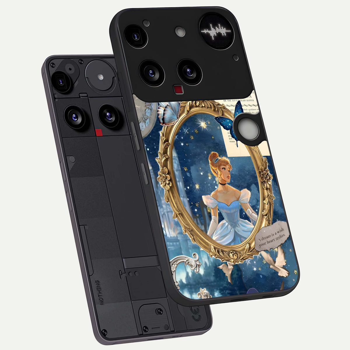  Midnight Queen phone case For Nothing Phone 3 showing premium glass back cover with detailed artwork