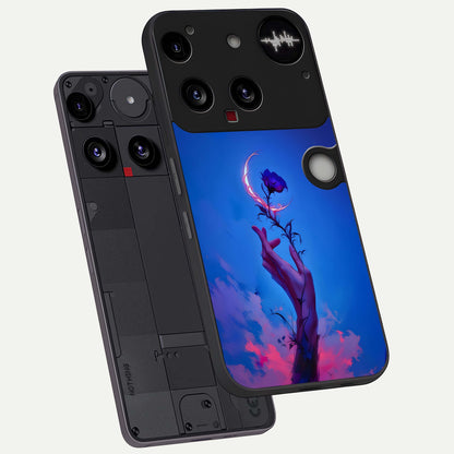  Mystic Hand phone case For Nothing Phone 3 showing premium glass back cover with detailed artwork
