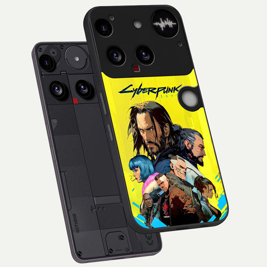  Neon Rebel Genesis phone case For Nothing Phone 3 showing premium glass back cover with detailed artwork