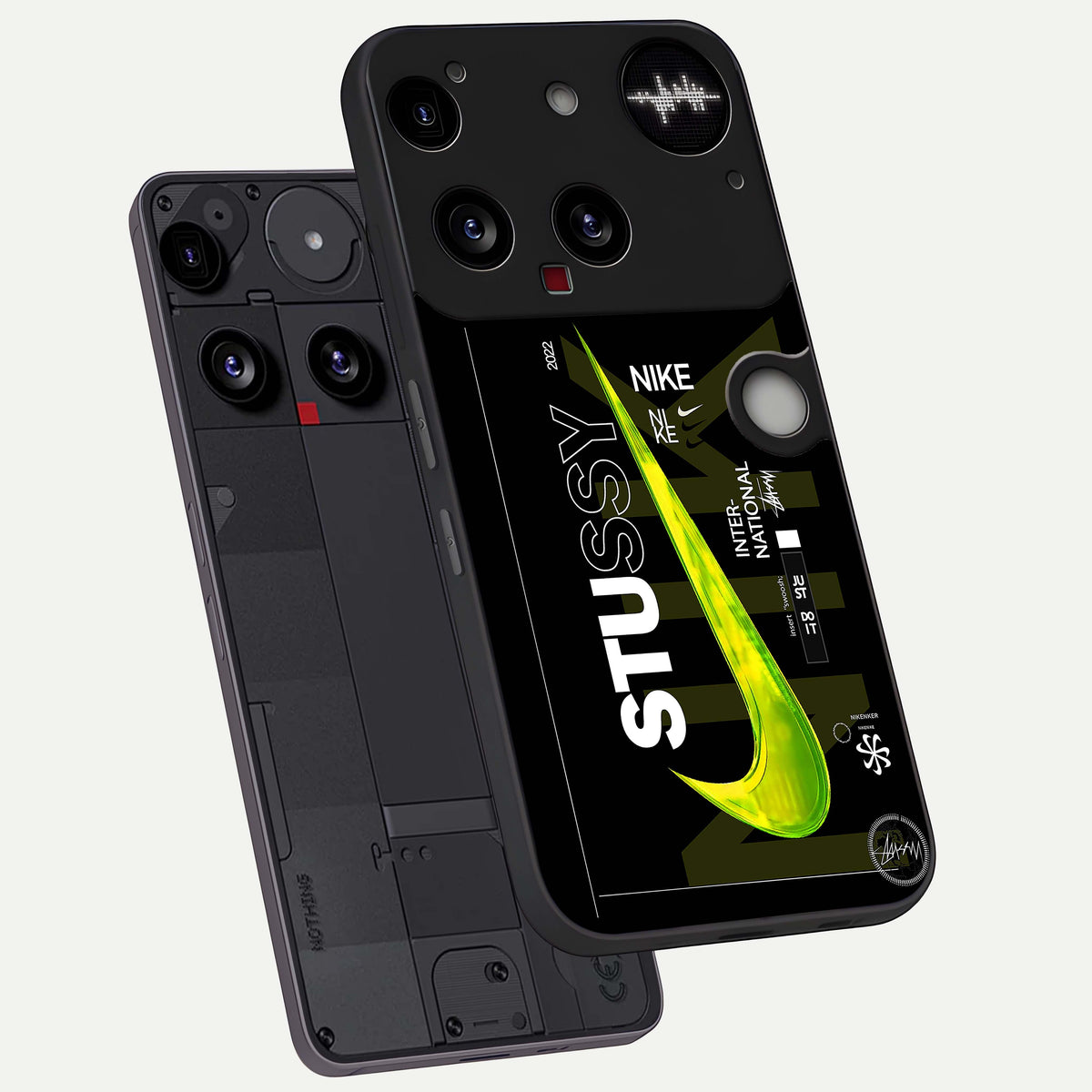  Neon Street Edition phone case For Nothing Phone 3 showing premium glass back cover with detailed artwork
