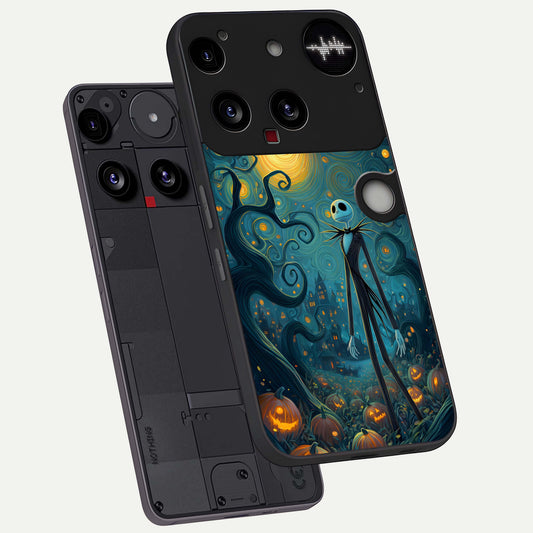  Pumpkin Moonlight Tale phone case For Nothing Phone 3 showing premium glass back cover with detailed artwork