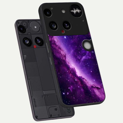  Purple Shade Sky phone case For Nothing Phone 3 showing premium glass back cover with detailed artwork