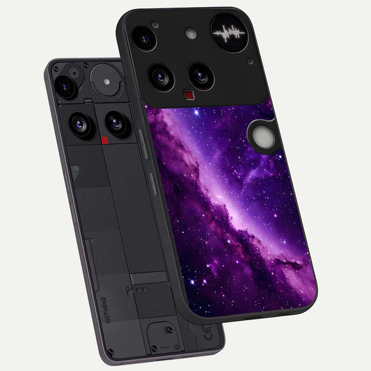  Purple Shade Sky phone case For Nothing Phone 3 showing premium glass back cover with detailed artwork