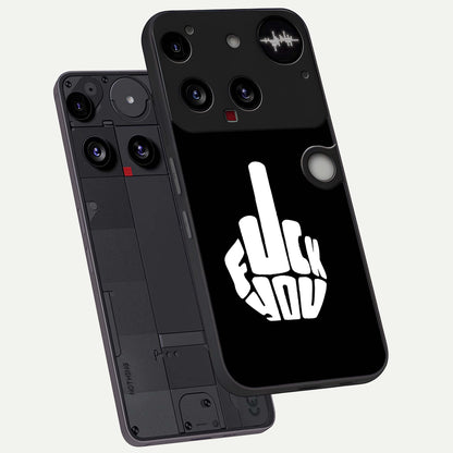  Rebel Mode On phone case For Nothing Phone 3 showing premium glass back cover with detailed artwork