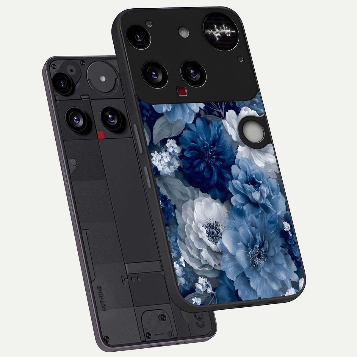  Royal Bloom Garden phone case For Nothing Phone 3 showing premium glass back cover with detailed artwork