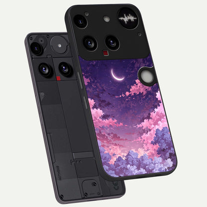  Sky Drift Clouds phone case For Nothing Phone 3 showing premium glass back cover with detailed artwork