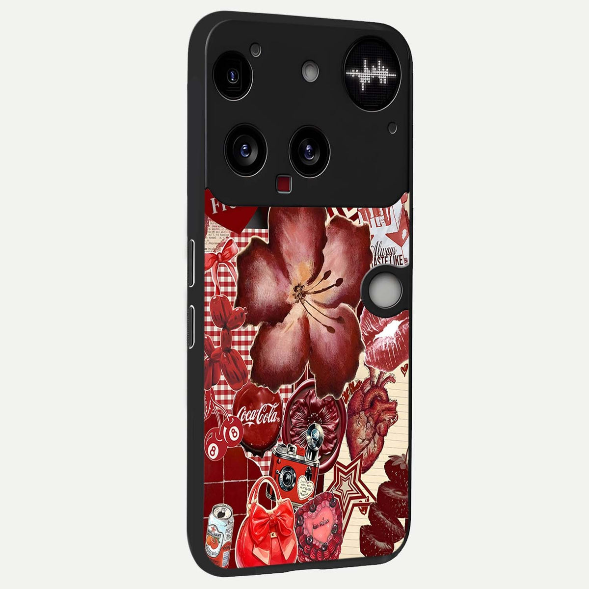  Aesthetic Little Freak back cover For Nothing Phone 3 slim fit glass case with vibrant aesthetic design
