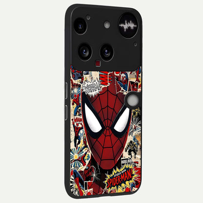  Aesthetic Wonder Spider back cover For Nothing Phone 3 slim fit glass case with vibrant aesthetic design