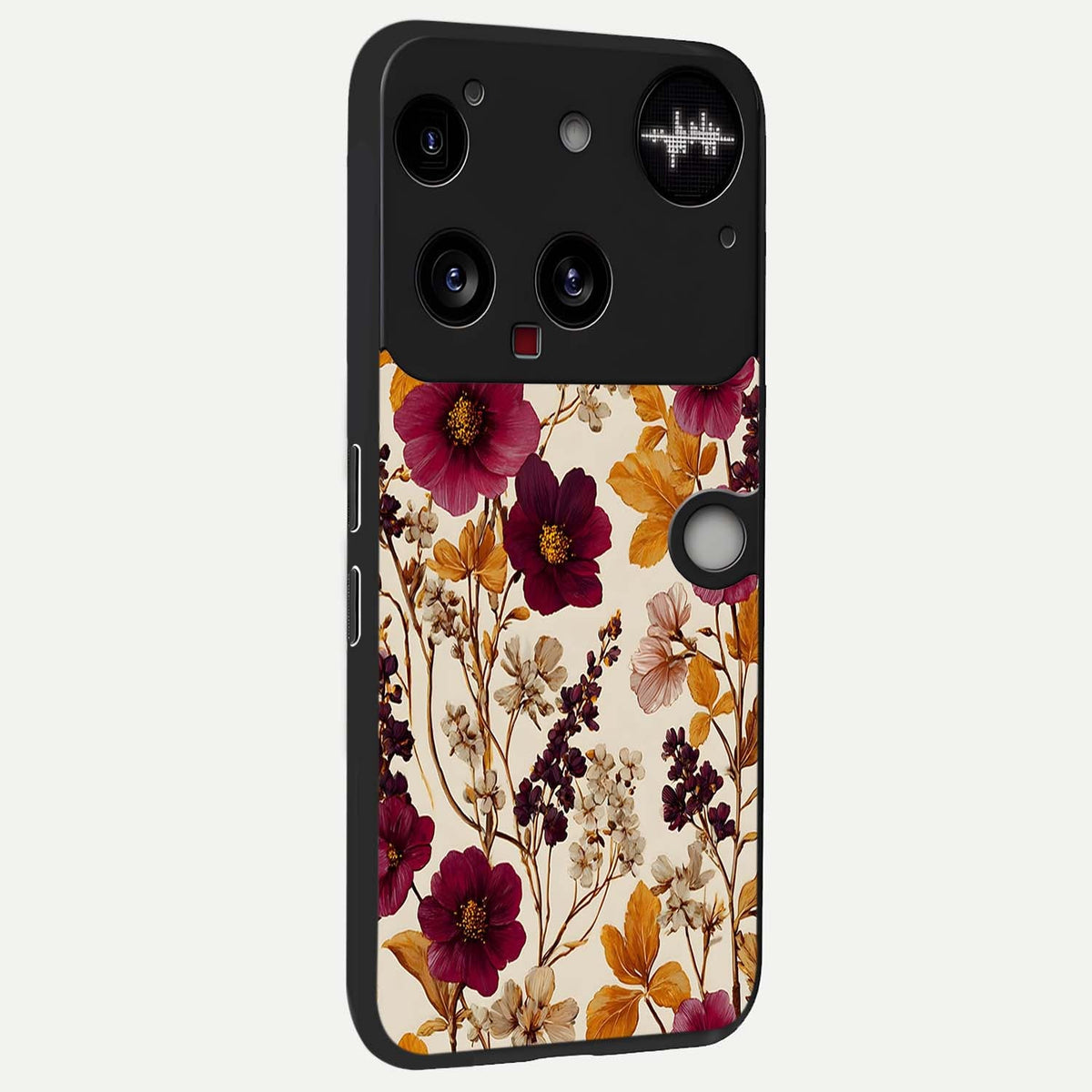  Autumn Wine Bloom back cover For Nothing Phone 3 slim fit glass case with vibrant aesthetic design