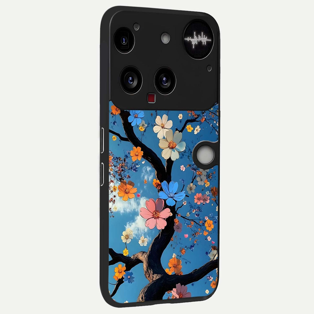  Blossom Dream Sky back cover For Nothing Phone 3 slim fit glass case with vibrant aesthetic design