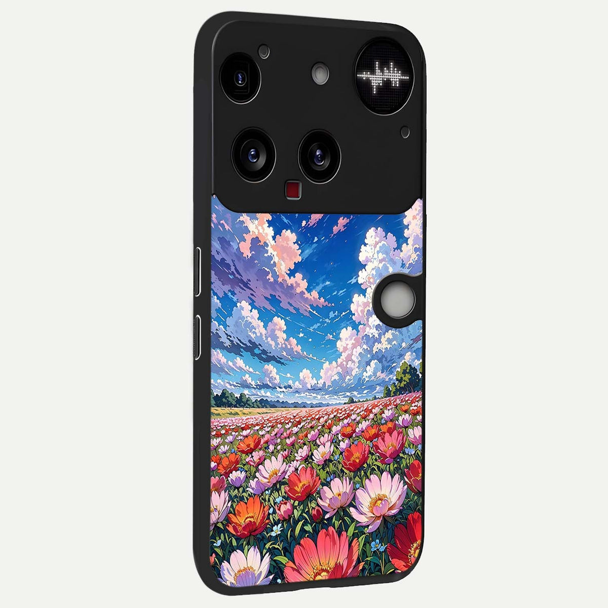  Blossom Sky Field back cover For Nothing Phone 3 slim fit glass case with vibrant aesthetic design