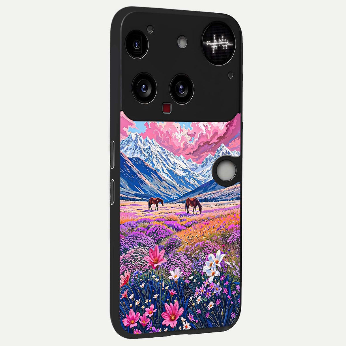  Blossom Valley Dream back cover For Nothing Phone 3 slim fit glass case with vibrant aesthetic design