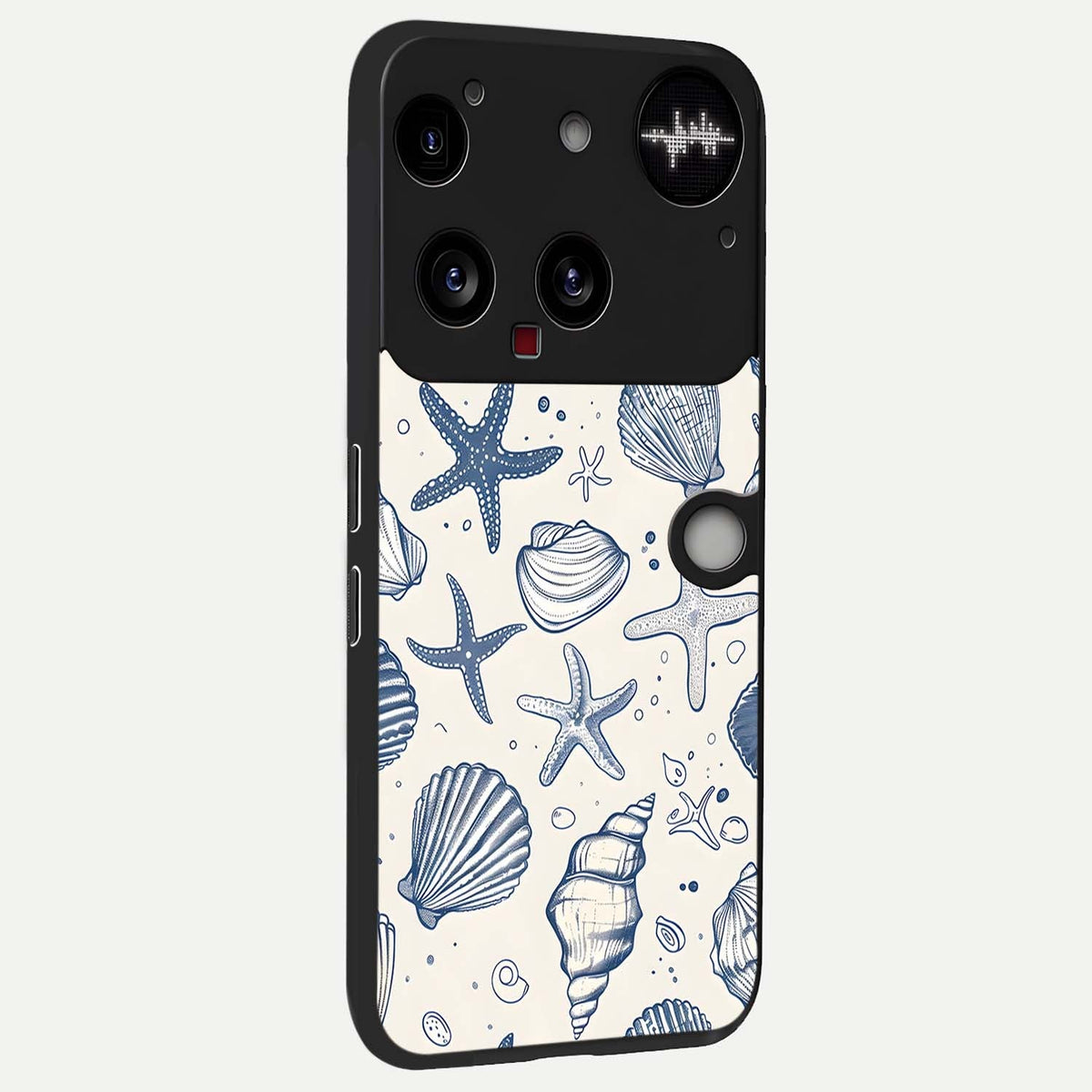  Blue Ocean Outline back cover For Nothing Phone 3 slim fit glass case with vibrant aesthetic design