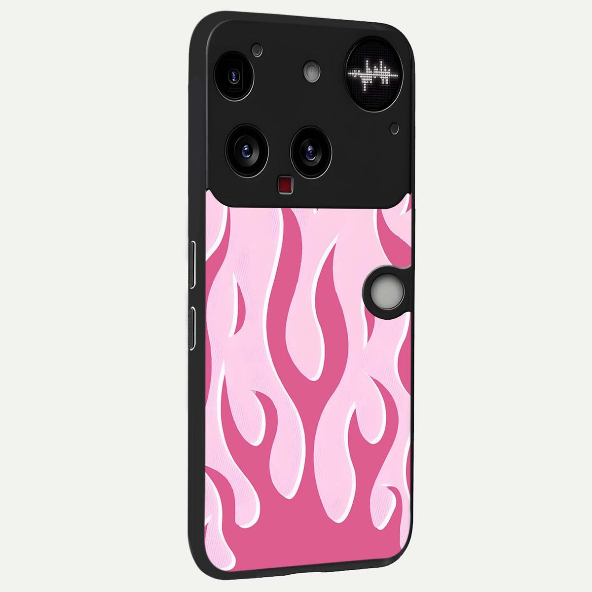  Blush Flame Energy back cover For Nothing Phone 3 slim fit glass case with vibrant aesthetic design
