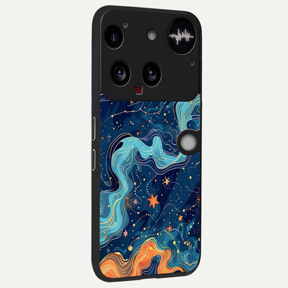 Celestial Dream Flow back cover For Nothing Phone 3 slim fit glass case with vibrant aesthetic design