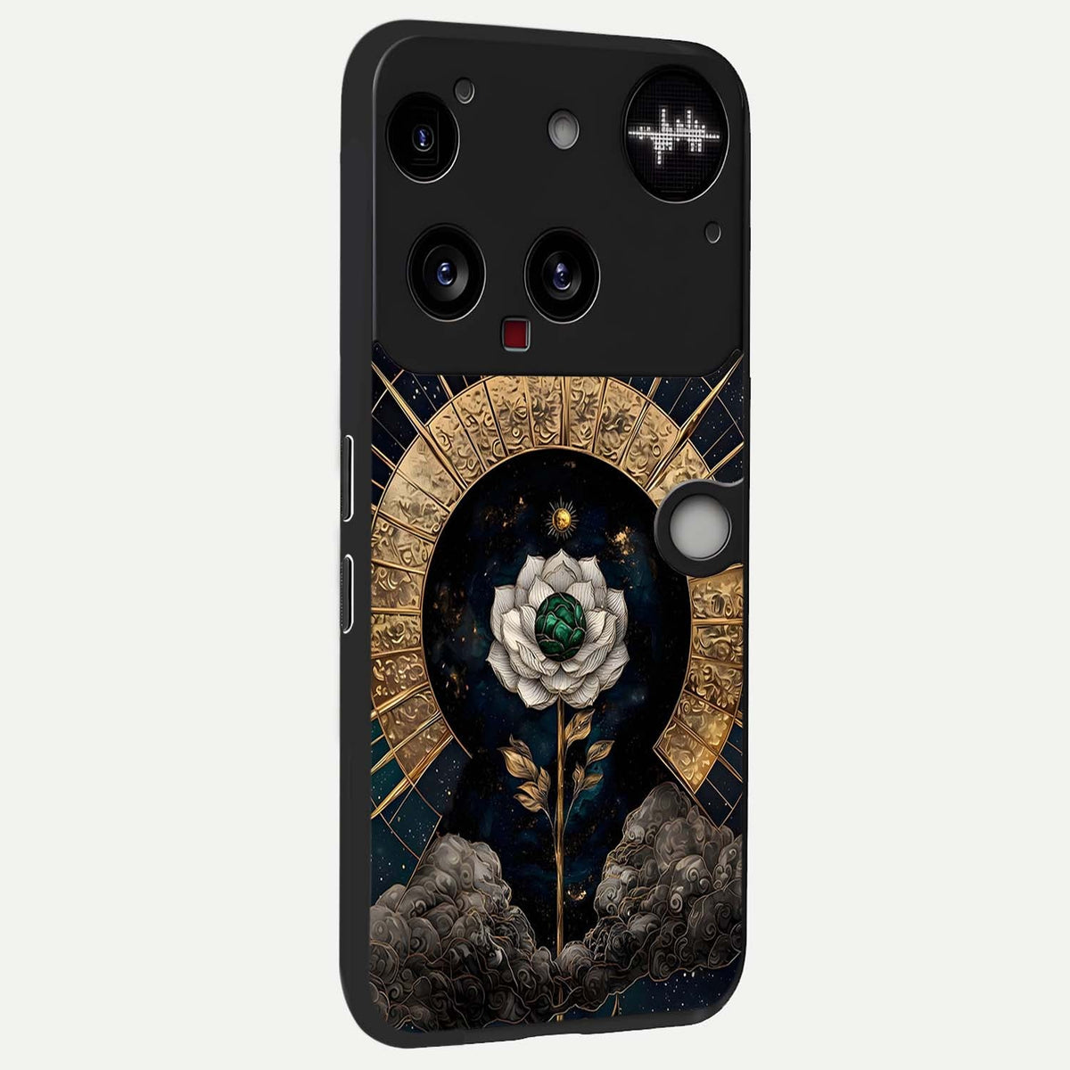  Celestial Lotus Morang back cover For Nothing Phone 3 slim fit glass case with vibrant aesthetic design