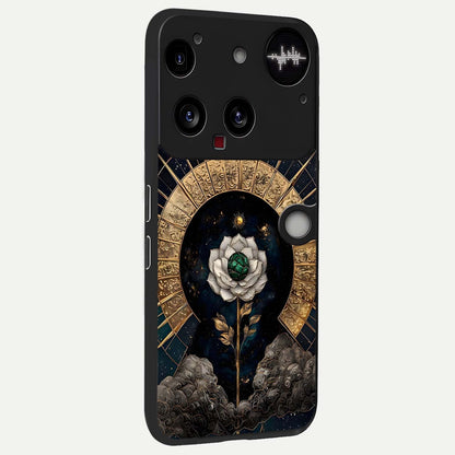  Celestial Lotus Morang back cover For Nothing Phone 3 slim fit glass case with vibrant aesthetic design