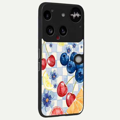  Citrus Bloom Joy back cover For Nothing Phone 3 slim fit glass case with vibrant aesthetic design