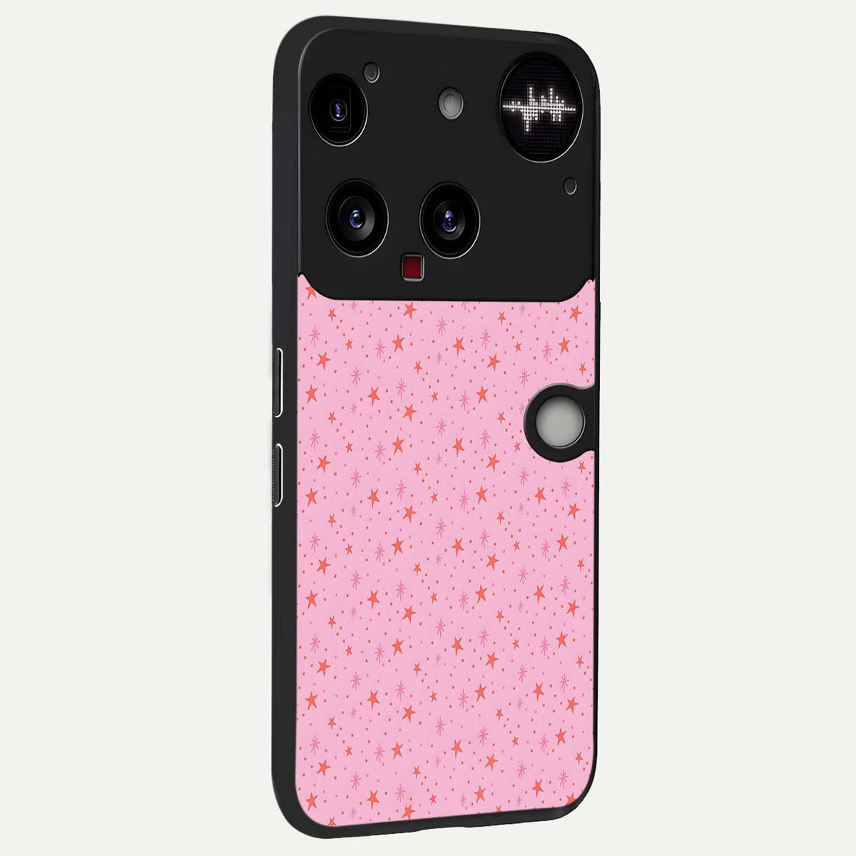  Cosmic Pink Sparkle back cover For Nothing Phone 3 slim fit glass case with vibrant aesthetic design