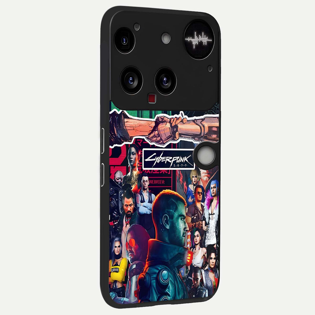  CYBERPUNK Legacy back cover For Nothing Phone 3 slim fit glass case with vibrant aesthetic design
