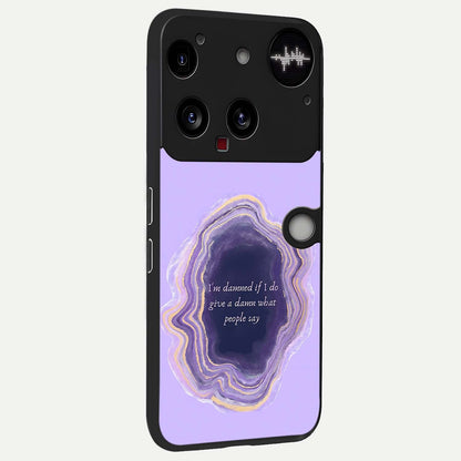  Damned People Quote back cover For Nothing Phone 3 slim fit glass case with vibrant aesthetic design