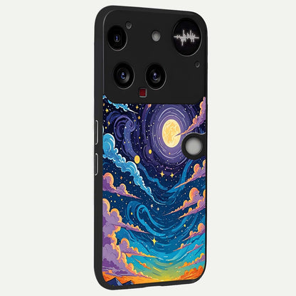  Dreamy Night Landscape back cover For Nothing Phone 3 slim fit glass case with vibrant aesthetic design