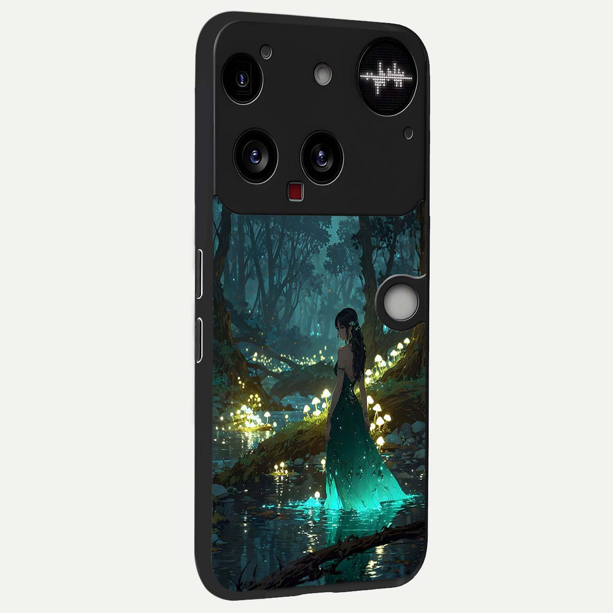  Enchanted Forest Glow back cover For Nothing Phone 3 slim fit glass case with vibrant aesthetic design