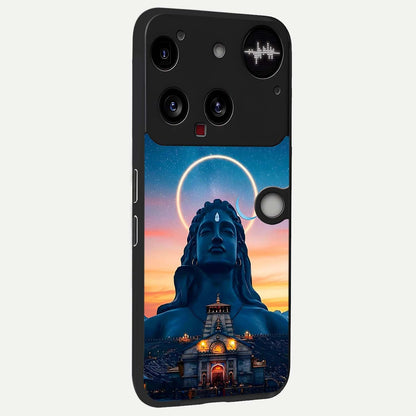  Eternal Shiva Aura back cover For Nothing Phone 3 slim fit glass case with vibrant aesthetic design