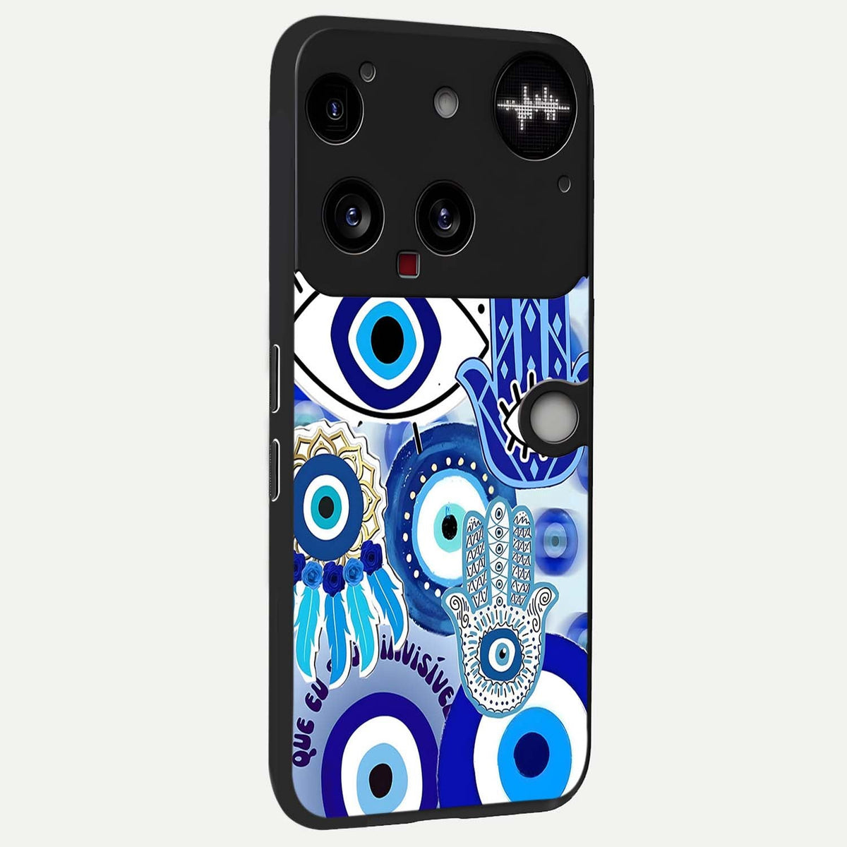  Evil Eyes Dream back cover For Nothing Phone 3 slim fit glass case with vibrant aesthetic design