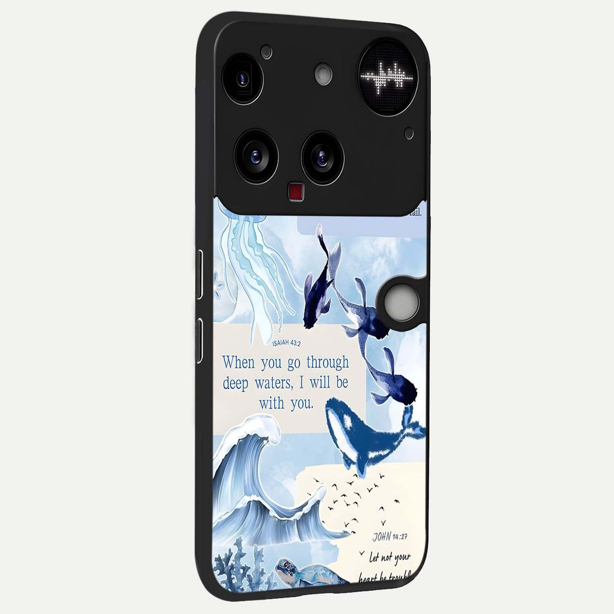  Faithful Ocean Promise back cover For Nothing Phone 3 slim fit glass case with vibrant aesthetic design
