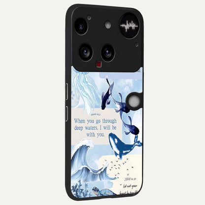  Faithful Ocean Promise back cover For Nothing Phone 3 slim fit glass case with vibrant aesthetic design
