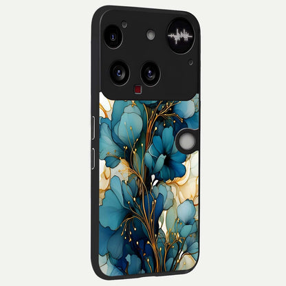  Golden Bloom Symphony back cover For Nothing Phone 3 slim fit glass case with vibrant aesthetic design