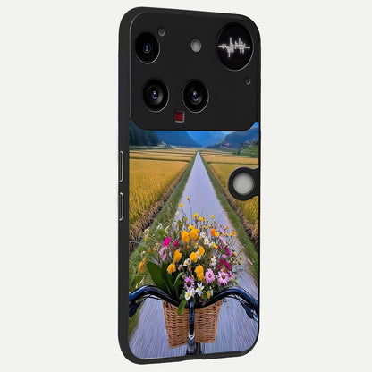 Golden Field Journey back cover For Nothing Phone 3 slim fit glass case with vibrant aesthetic design