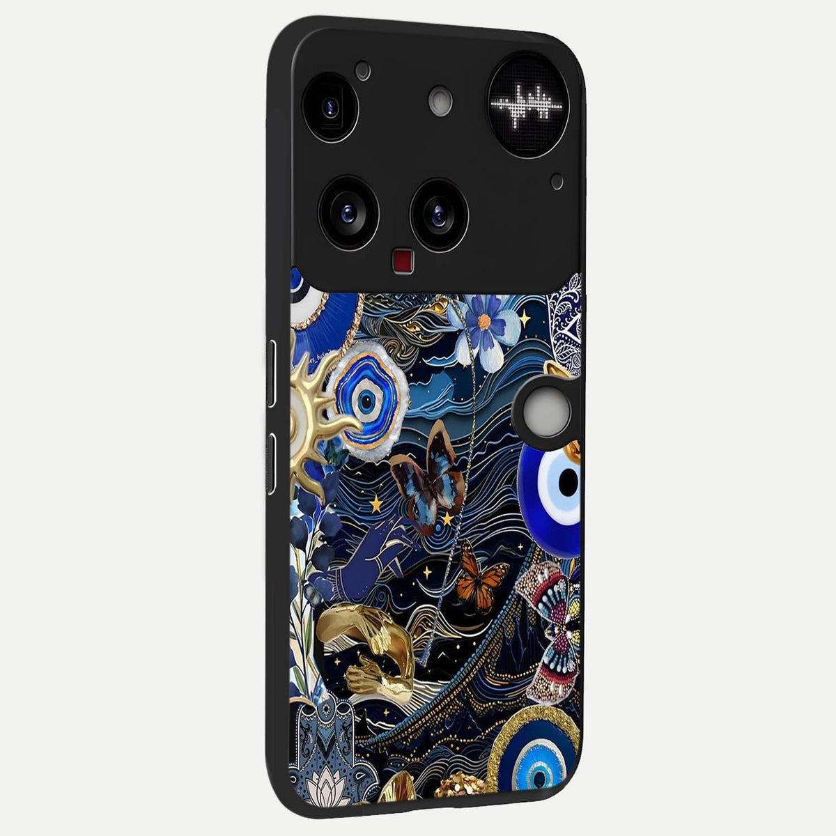  Golden Moon Magic back cover For Nothing Phone 3 slim fit glass case with vibrant aesthetic design