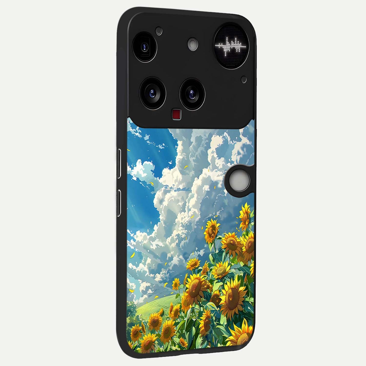  Golden Sun Glory back cover For Nothing Phone 3 slim fit glass case with vibrant aesthetic design