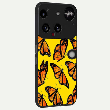  Golden Wing Flight back cover For Nothing Phone 3 slim fit glass case with vibrant aesthetic design
