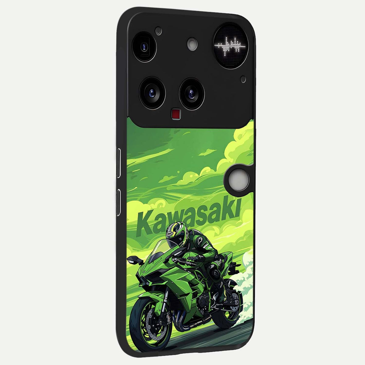  Greenery Sky back cover For Nothing Phone 3 slim fit glass case with vibrant aesthetic design