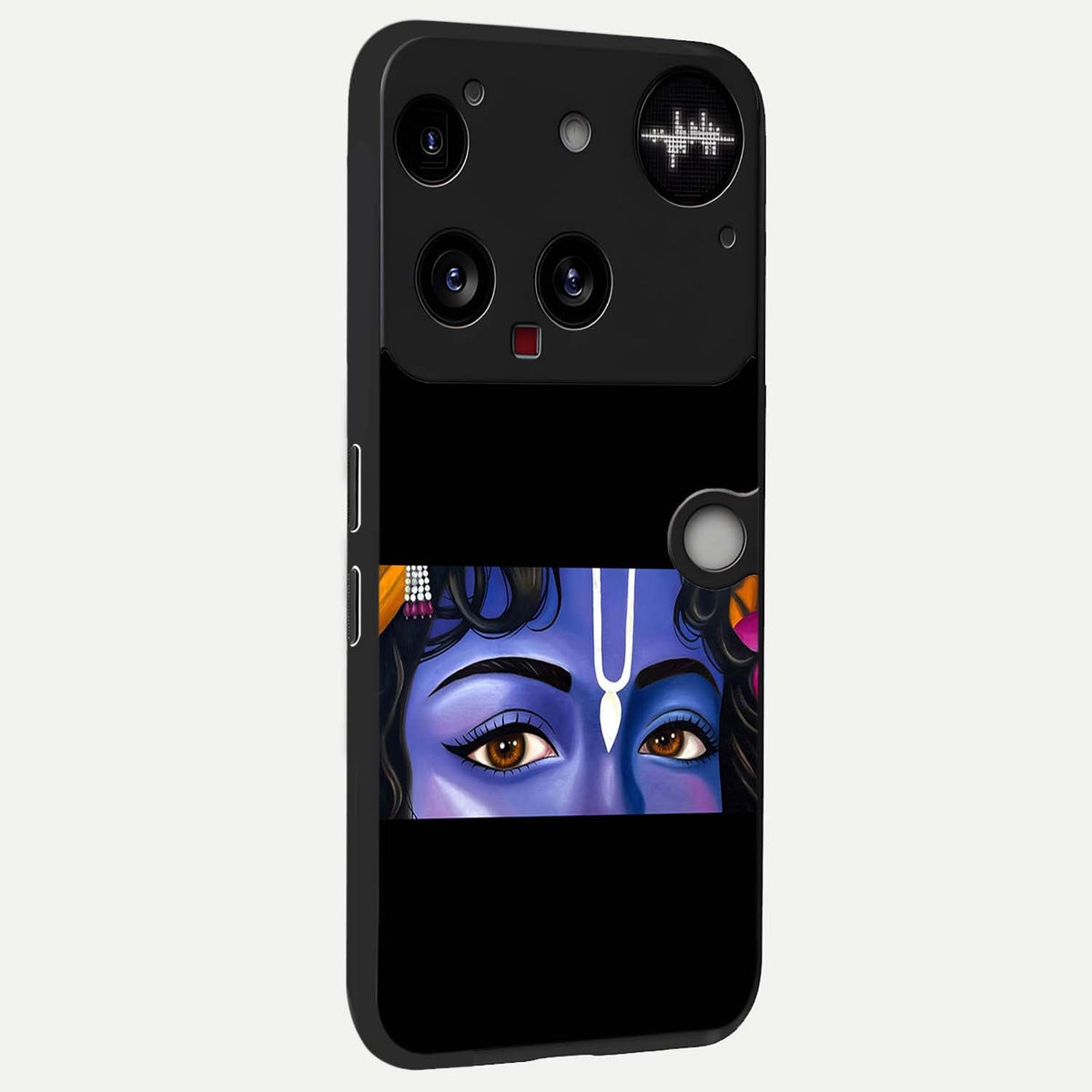  Krishna Eye back cover For Nothing Phone 3 slim fit glass case with vibrant aesthetic design